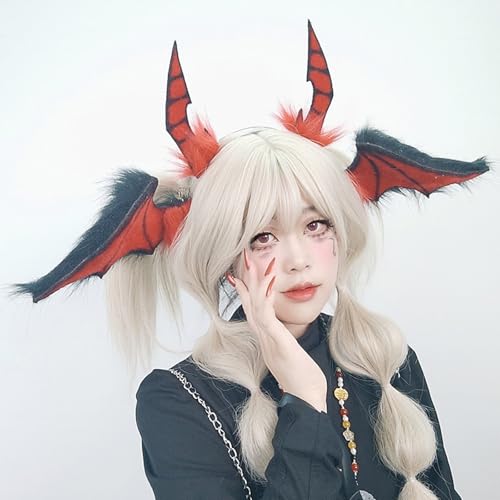 Serre-tête diable en fourrure douce de qualité supérieure