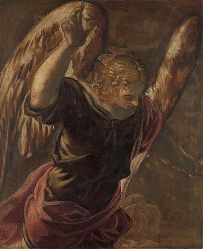 Peinture Ange de l'Annonciation Tintoretto pour Décoration Salon