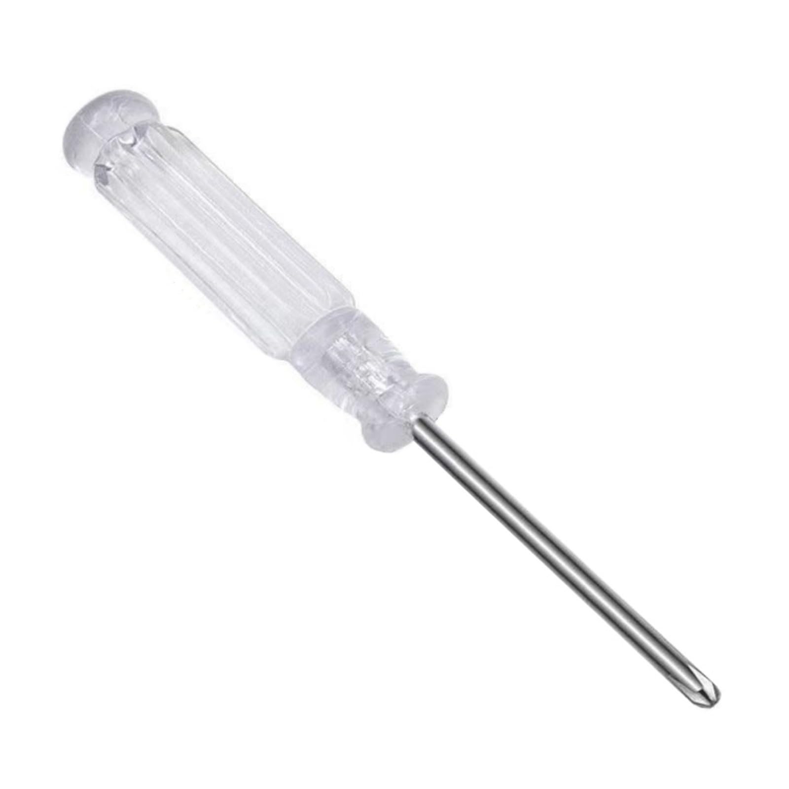 Alloneslife White Clear Crossing Screwdriver Slotted Screw Driver Small Manual Home Appliances Home Accessories Mobile Device Tool