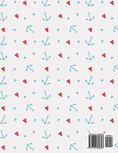 Sketchbook: Anchor on white cover (8.5 x 11) inches 110 pages, Blank Unlined Paper for Sketching, Dr