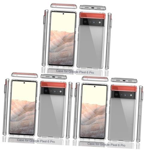 Coque de téléphone acrylique robuste lot de 3 protection antichoc et anti-rayures durable