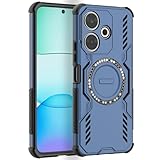 LVVFEI Cover Magnetica per Xiaomi Redmi 13 4G/ Poco M6 4G, Compatibile con MagSafe, Custodia Magnetica per Redmi 13 4G con design Antiurto e Fori di Ventilazione - Blu