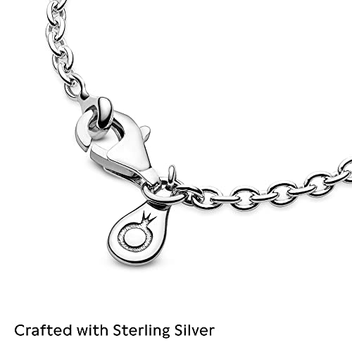 Pandora Cable Chain Necklace- Classic Chain Necklace with Lobster Clasp - Great Gift for Women - Sterling Silver Adjustable Necklace - 23.6"3