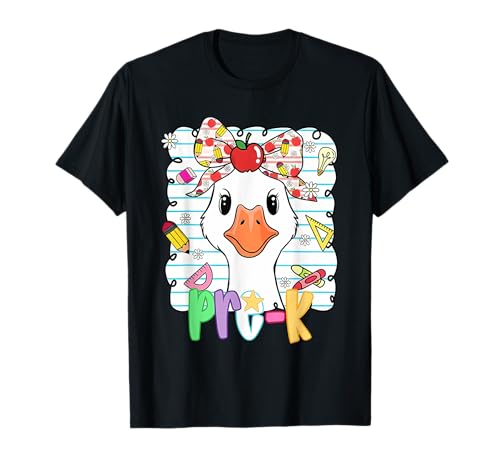 Silly Goose Pre-K Back to School Coquette Girly T-Shirt