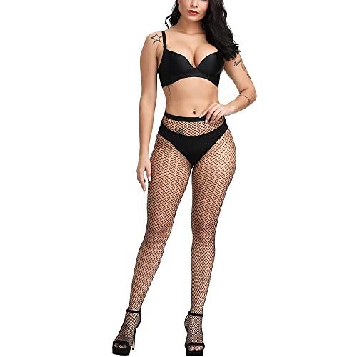Women's Sexy Thigh High Fishnet Stockings - High Waist Pantyhose Tights2