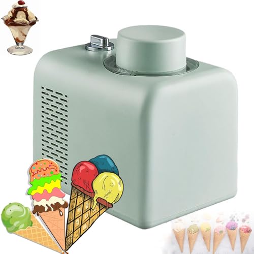 Frozen-Dessert-Maker mit Drehknopfsteuerung, automatische Eismaschine, 500 ml / 4 Modi, Softeismaschine, hält 8 Stunden kalt, Frozen-Yogurt-Maker mit abnehmbarem Paddel, zur Herstellung von Softeis