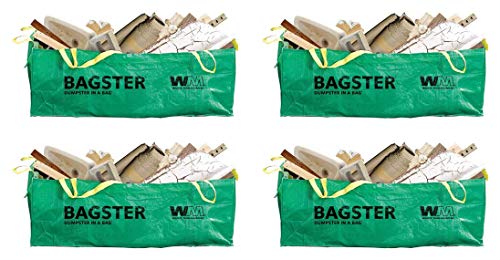 Bagster 3CUYD Dumpster in a Bag, Green (4 Ñ€ack)