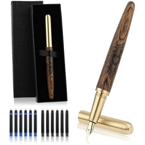 Cobee Vintage Luxury Wooden Fountain Pen Set Cover