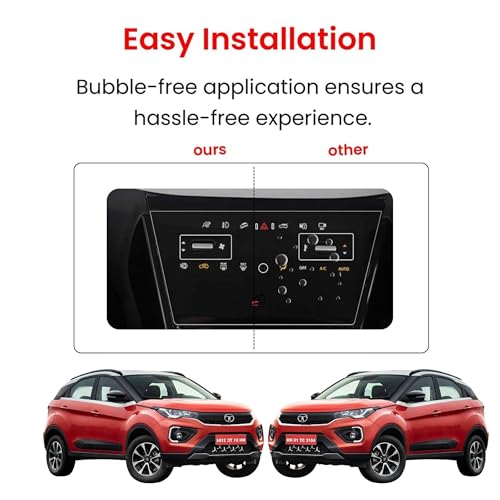 Image of AC PANEL Screen Guard For TATA NEXON 2023 FACELIFT | Anti Scratch | Water & Fingerprint Resistant AC Console Protector [Not Tempered Glass]