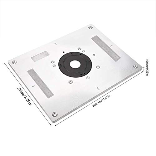 Trimmer machine de gravure plaque d'insertion aluminium pour table bois - 7