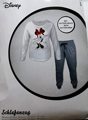 Disney Piżama Minnie, szaro-biała, L