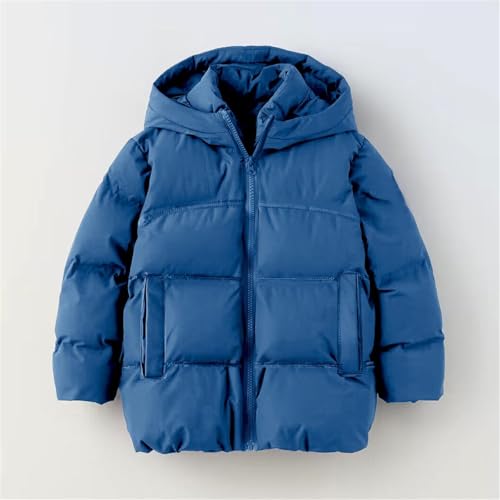 Kids Girls Puffer Jacket Warm Winter Down Coat Zip Up Padded Jackets with Hood Cozy Puffy Bubble Coat Outerwear4