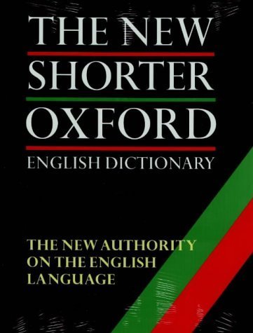 Amazon.co.jp: The New Shorter Oxford English Dictionary by OUP