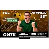 TCL Smart TV Pantalla 55' 55QM7K Google TV QLED - MiniLED 4K Google Assistant | Hands Free Voice Control | Alexa |...