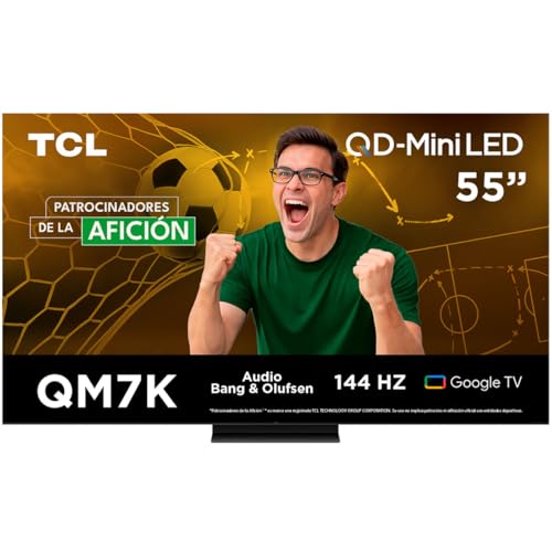 La Mejor Recopilación de nanocell . 49 TCL Smart TV Pantalla 55' 55QM7K Google TV QLED - MiniLED 4K Google Assistant | Hands Free Voice Control | Alexa | VisionHDR10+| AiPQ™ | Micro Dimming | NITS 3000 | Panel 144 Hz