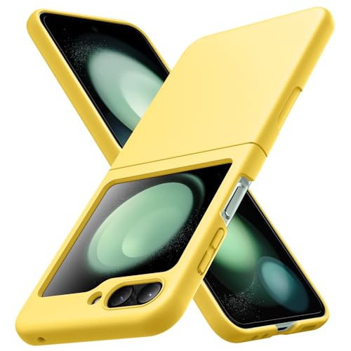 WACJOSD �Ή� Galaxy Z Flip 5 �p�� �P�[�X �����O �ϏՌ� PC ���^ �P�[�X ������� �J�����ی� �y�� Z Flip 5 �J�o�[ �炳�甧�G�� �t�B�b ���E�ȒP �w��h�~ �y�� ���^ �C�菝�h�~ ��C94-zflip5-06