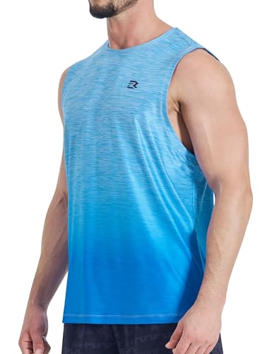 EZRUN Men's Tank Tops Quick Dry Workout Muscle Sleeveless Shirts Summer Gym Athletic Shirt for Swim Beach Running2