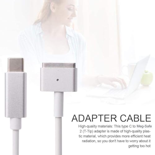 Image of USB Type C to Magnetic MG2 Mgsafe 2 Charging Cable Cord Replacement for Mac-Book Air Pro 45w, 60w, After 2012 Year (not for 85w)