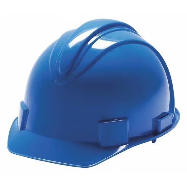 Hard Hat, Polyethylene, 4 Point Ratchet, Type 1, Class E, Blue, Mfr: 20393-A