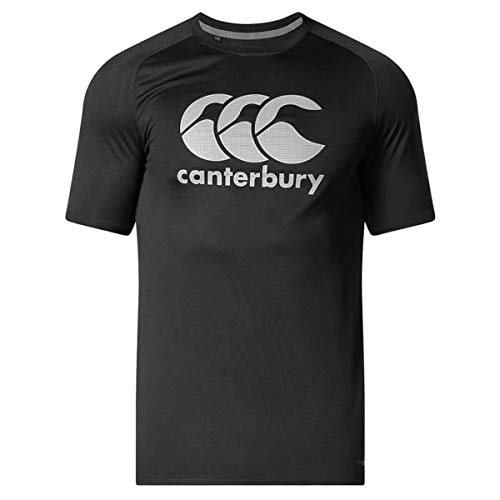 Canterbury Men's Vapodri Large Logo Training T-Shirt, Black, Small, E546649-989-S - Image 3