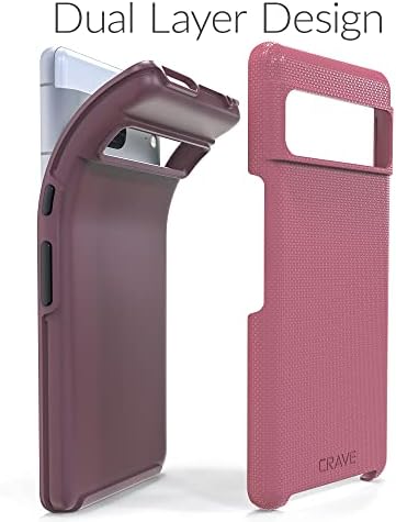 Crave Dual Guard for Google Pixel 7 Case, Shockproof Protection Dual Layer Case for Google Pixel 7 - Berry