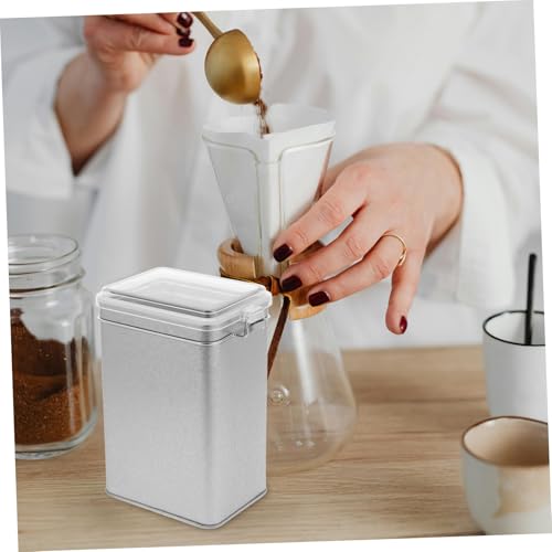 Contenedor hermético para café con ventana plata miniatura 6