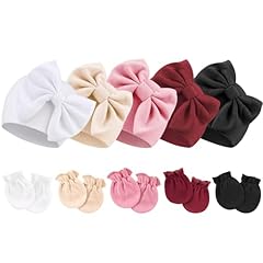 5 Sets C: Bow Hats + Mittens
