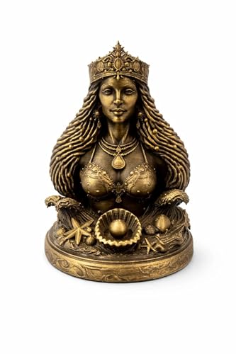 Estatua Yemaya Orisha pintada a mano 5 pulgadas miniatura 1