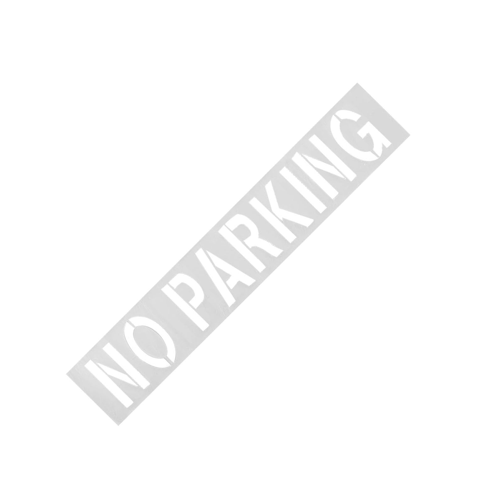 Generic Wiederverwendbare Parkverbots-Schablone, Flexible 30,5 Cm Große Buchstabenschablone für Straßenschilder, für Parkverbotszonen, Silikonmaterial (1 Schablone)