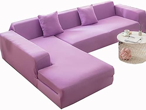 Fundas para sofá de 2341 plaza, en forma de L, para mascotas, fundas de sofá esquinero, protectores de muebles para sofás y sillas, protector negro