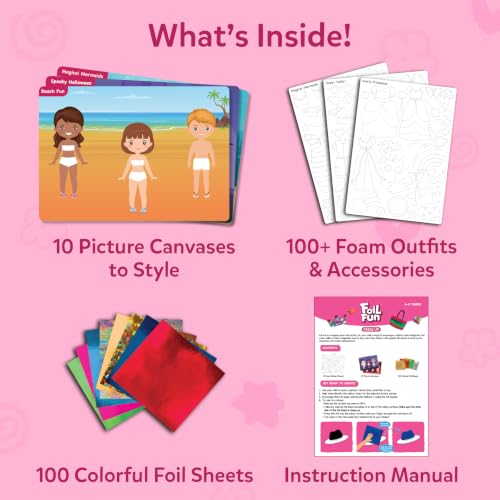 Image of Skillmatics Foil Fun Dress Up, DIY Foil Art & Craft Activity, Gift for Kids