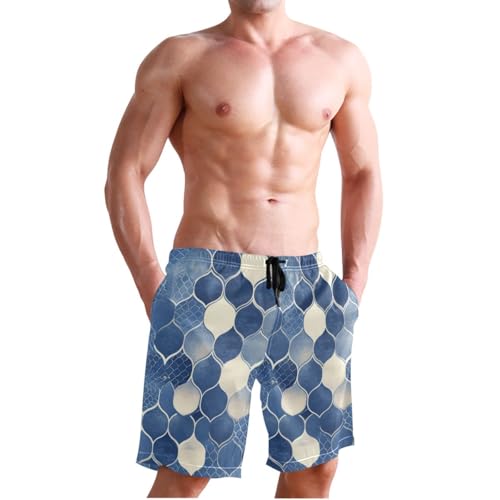Snake Skin Print Style Doderblue Summer Beach Shorts Breathable Beach Shorts for Vacation 8”/ 9” Long Holidays4