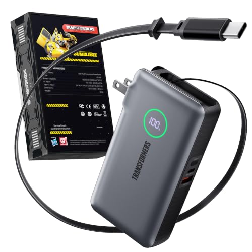 Transformers 3-in-1 35W 10,000mAh Travel Power Bank