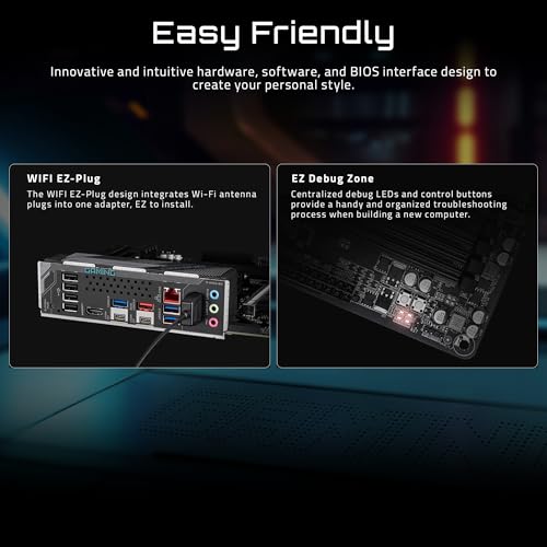 Image of GIGABYTE X870 Gaming WIFI6 AMD AM5 LGA 1718 Motherboard, ATX, DDR5, 3X M.2, PCIe 5.0, USB4, WiFi 6, 2.5GbE LAN, EZ-Latch, 5-Year Warranty