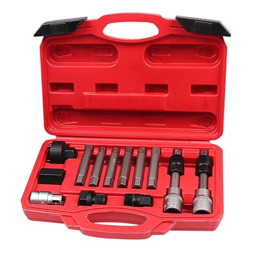 Herramienta de extracción de polea de alternador para coche, llave antideslizante manual, herramienta de instalación de polea de alternador, para garaje, taller, mantenimiento, bahía del motor