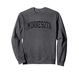Vintage Minnesota Crewneck Sweatshirt College Style Sports U