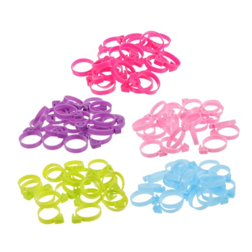 POPETPOP 50Piezas Clips de Silicona Reutilizables Pasteleras de Colores Mantener Manga Pastelera Cerrada y Evitar Derrames Cocina