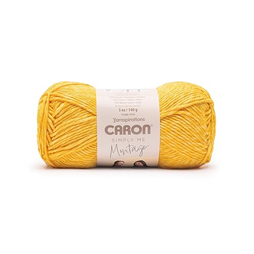 Image of Caron Simply Me Montage Amber Yarn - 3 Pack of 140g /5oz - 62% Acrylic 20% Nylon 18% Wool - #5 Bulky - 172 Yards - Knitting /Crochet