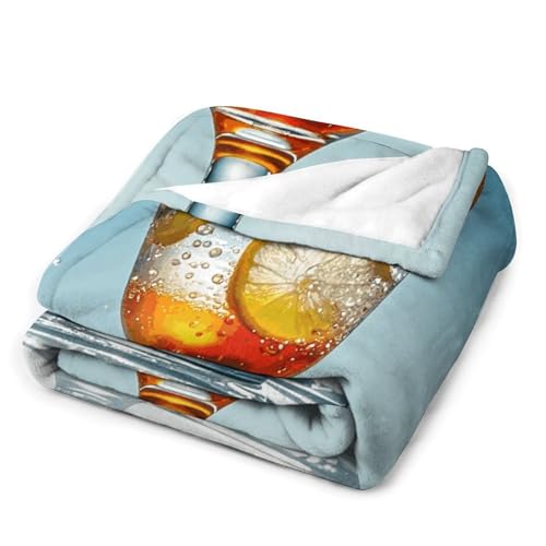 Couverture en molleton super douce couleur vin sur glace de haute qualité - 4