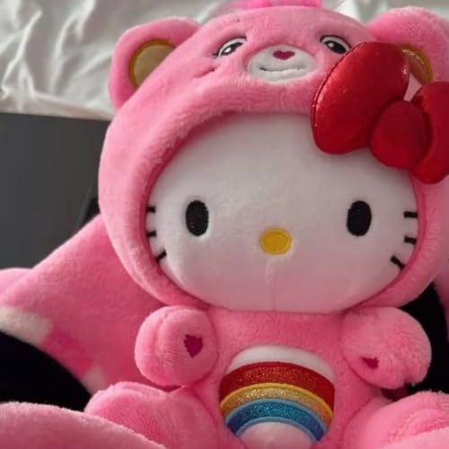 Image of Flufies Combo Valentines Teddy and Hello Kitty Plush Soft Toys - 25 cm Cat Toy as a Teddy Bear for Girls and Boys - Kawaii Stuff Doll for Kids Birthday - Anime Gifts for Fans