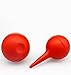 BWESOO 2Pcs Red Manual Amniotic Fluid Suction Device Canine Feline Pet Puppy Dog for Nasal Home Clinic Choking Pumping Bulb Siphon Bulb Air Squeeze Bulb Liquids Bulb, Nursing Supplies 30ml