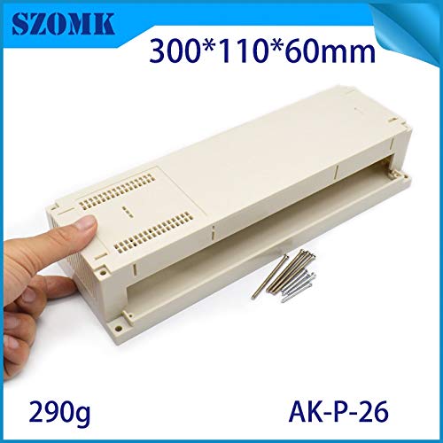 Gimax 4 pcs, 30011060mm Gimax din rail plastic casing for electronic equipment wall mounting plastic box PLC enclosure control box - (Color: beige)