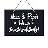 Lifesong milestones grandparent loving served daily home decor gift plaque for grandma grandpa grandparents granddad papa nana 8 x 12 nana and papa black  urban country home decor