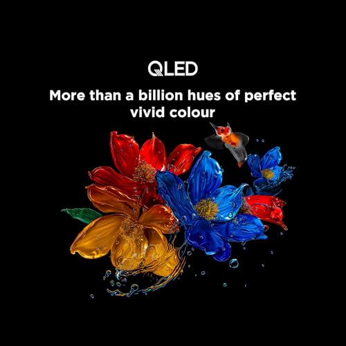 تلفزيون تي سي ال 65P7K-UK 65 بوصة بشاشة QLED 4K فائق الوضوح HDR جوجل تي في (مساعد جوجل، فري فيو بلاي، دولبي أتموس، دولبي فيجن، HDR10+، مسرع ألعاب 120Hz، وضوح الحركة، موديل جديد 2025)