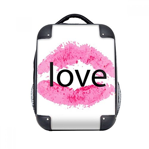 Sac de transport rigide 15" rose idéal pour les sorties scolaires et voyages en famille