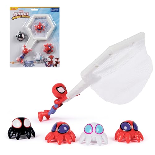 SwimWays Marvel Spidey and His Amazing Friends Float and Catch Game Water Toy Outdoor Toys Marvel Pool Party Favors & Bath Toys for Kids Ages 5 & Up
