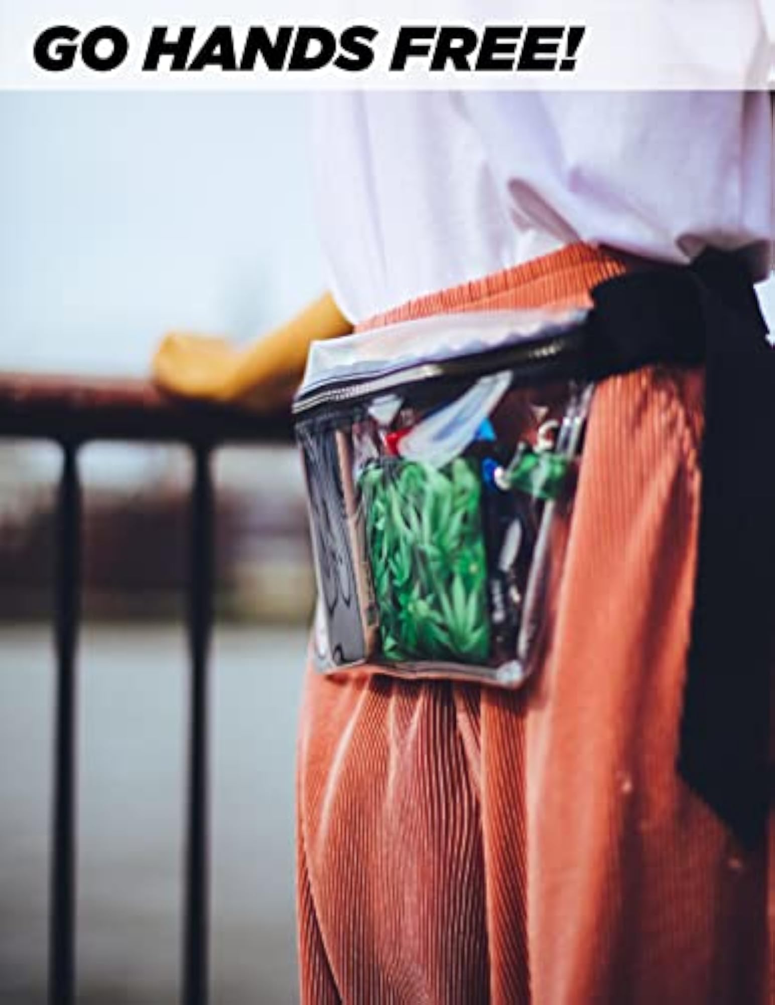 Fanny Pack CRYSTAL Clear Transparent Stadium Ready