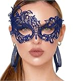 Luxury Mask Máscara de encaje para mujer de lujo - Azul - Talla única