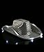 blinkee White Light Up Cowboy Hat - LED Light Hat for Women and Men