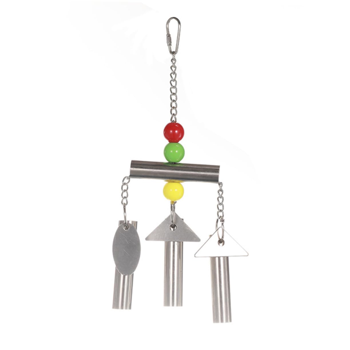 DOITOOL 3pezzi Giochi Per Uccelli Acciaio Inossidabile Con Campanella Giocattolo Appeso Per Pappagalli Per Cage Decor e Divertimento Del Tuo Pet